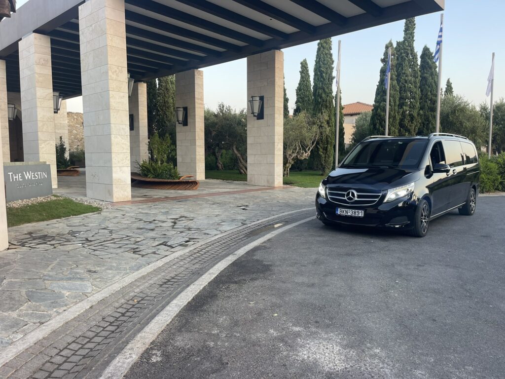 Premium private transfers, Costa Navarino to Kalamata Airport and Athens Airports, ancient sites, and seaside towns in Messinia.
