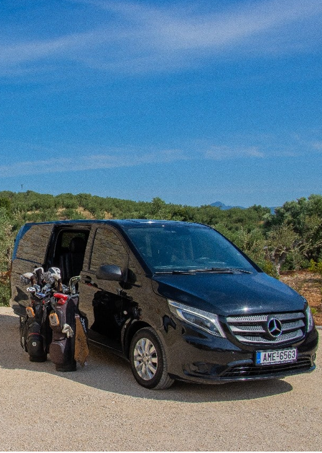 Premium private transfers, Costa Navarino to Kalamata Airport and Athens Airports, ancient sites, and seaside towns in Messinia.